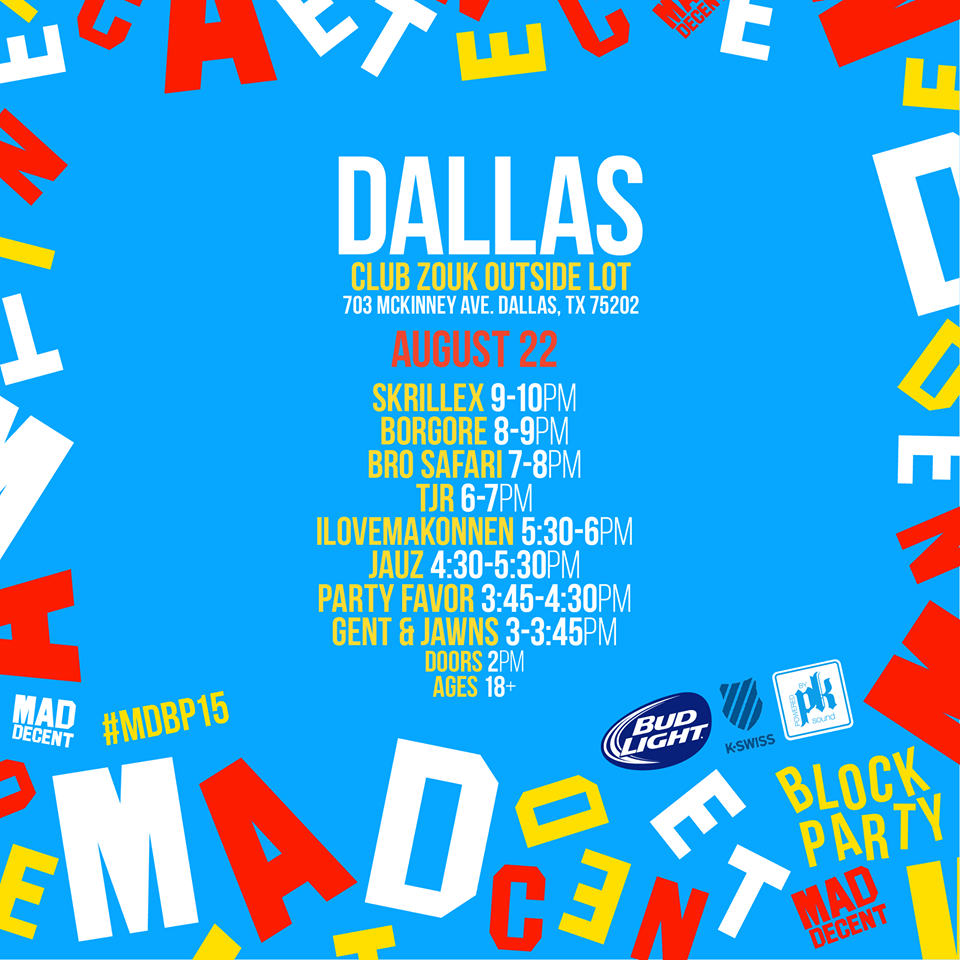 MDBP Set Times