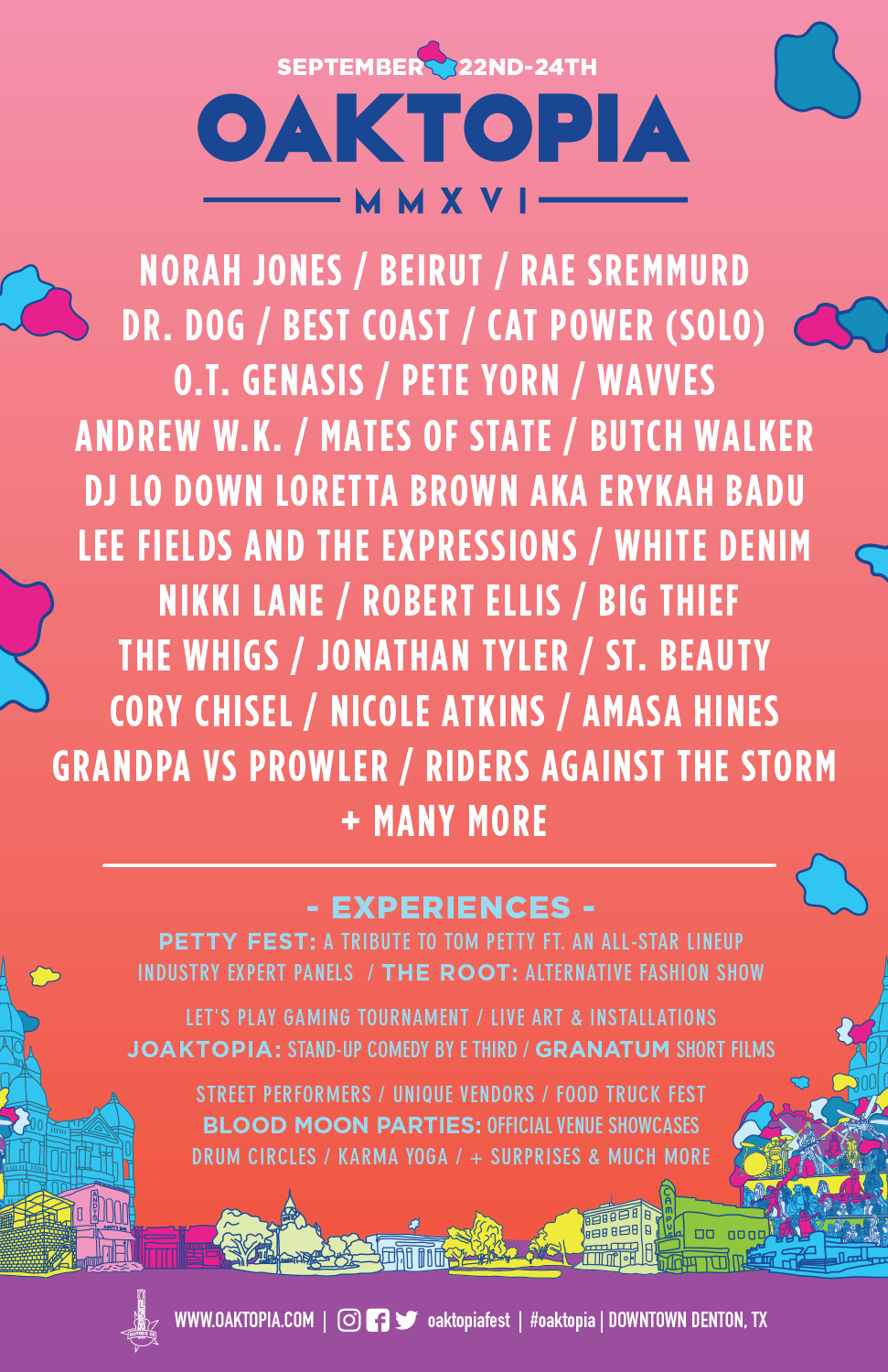 Oaktopia Full Lineup 2016